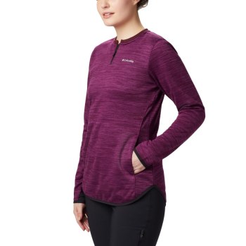 Columbia Ženske Majice S Kapuljačom - Northern Comfort Midlayer Ljubičaste | WSLI-74902